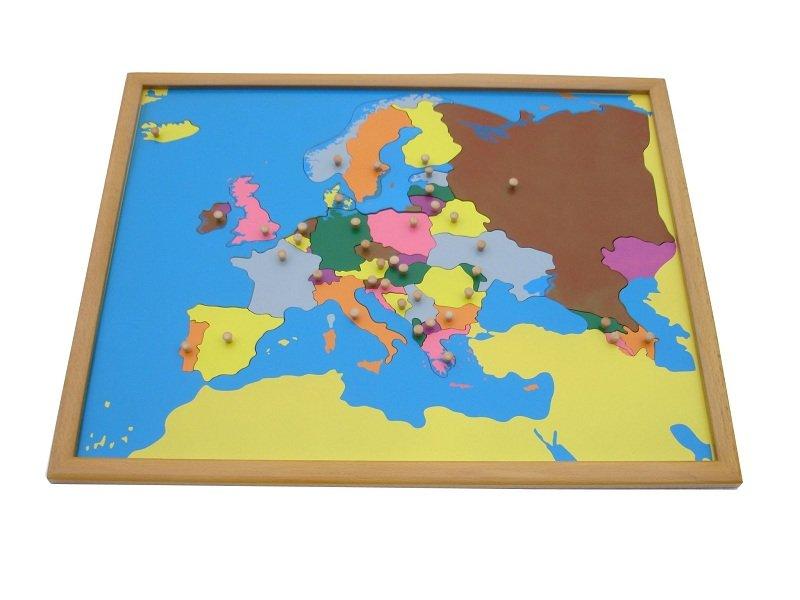 MONTESORI Puzzle Evropa