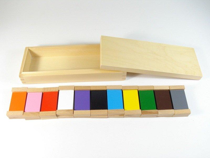 Montessori Set drvenih pločica u boji za decu