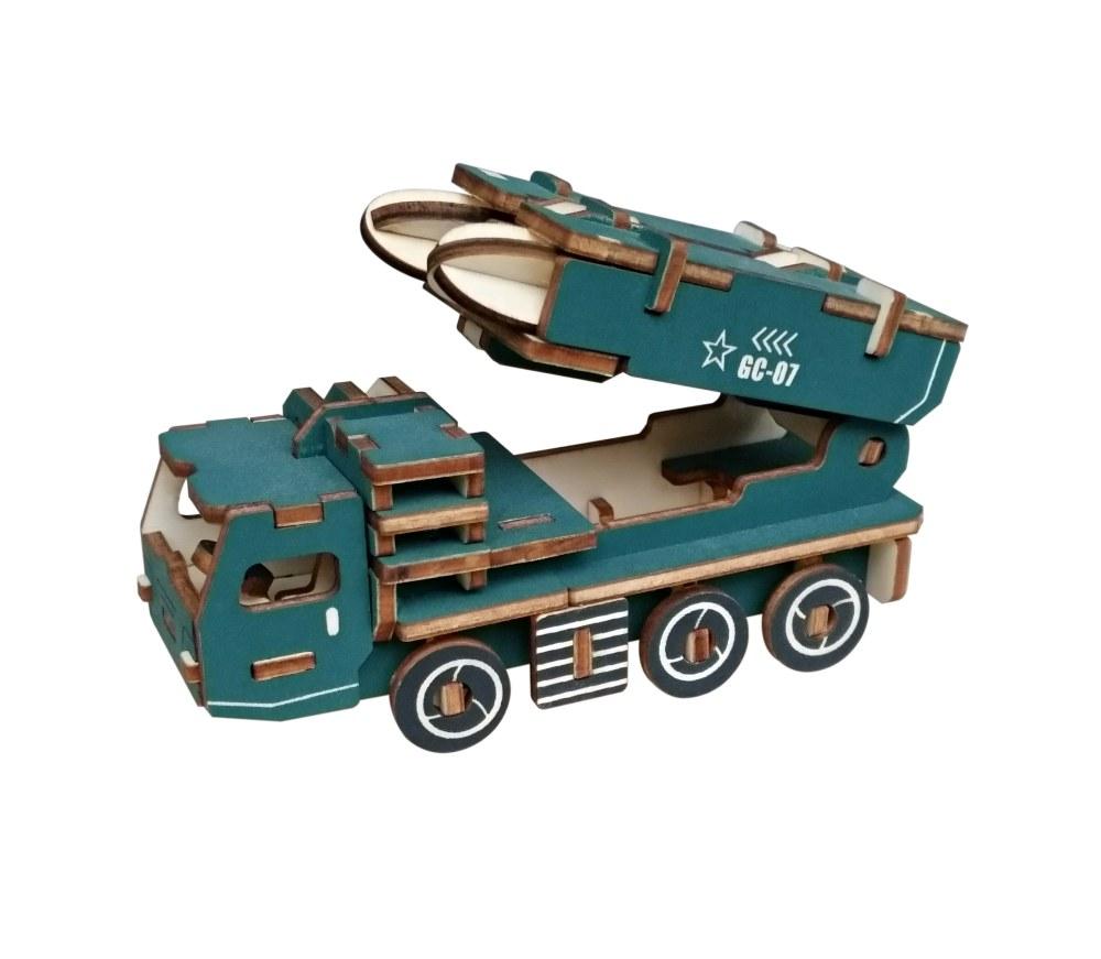 ČAROLIJASHOP 3D Drvena slagalica – Lansirno vozilo