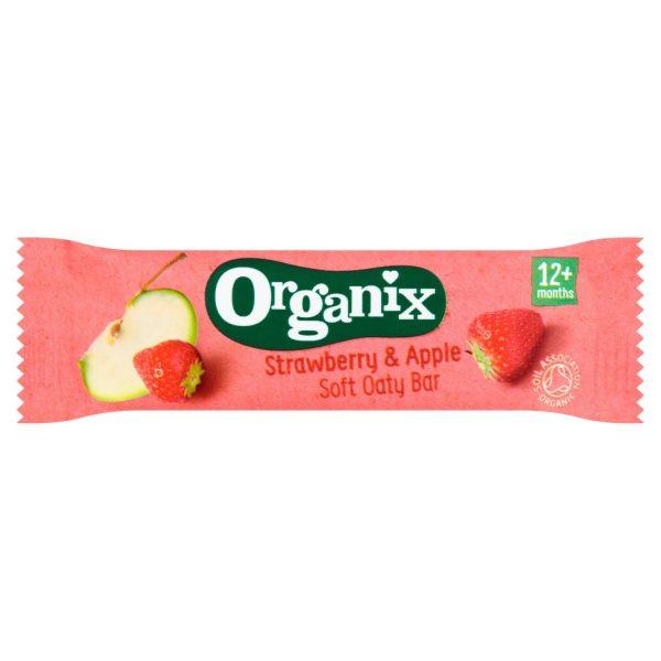 ORGANIX Organske mekane ovsene štanglice sa jagodom i jabukom 12m+ 30g