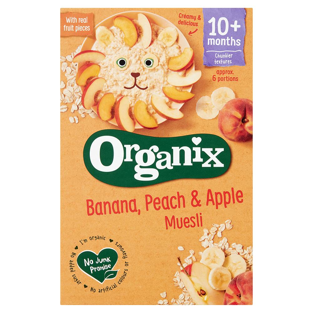 ORGANIX Organski musli bananom, breskvom i jabukom 10m+ 200g