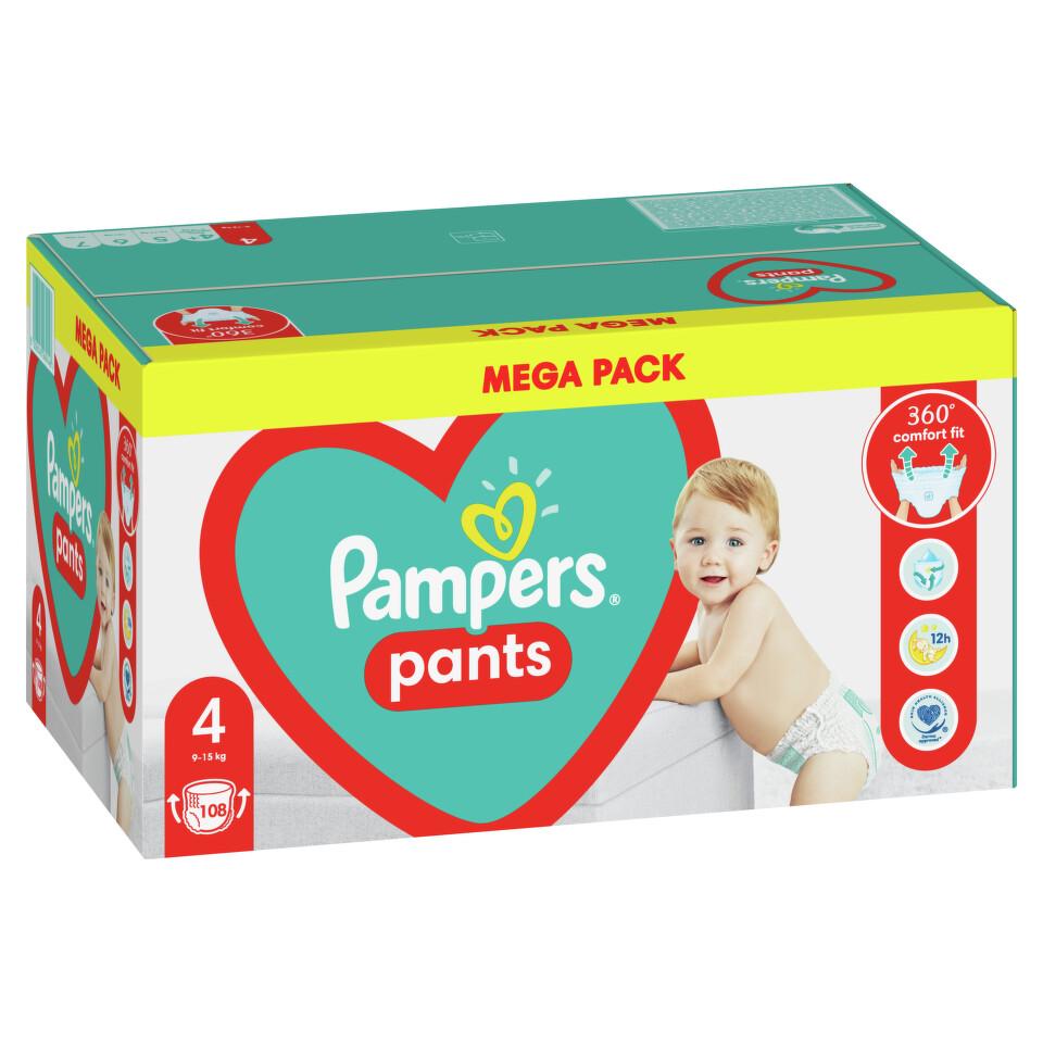 Pampers Pants Pelene, Mega Box, Veličina 4, Maxi, 108 komada
