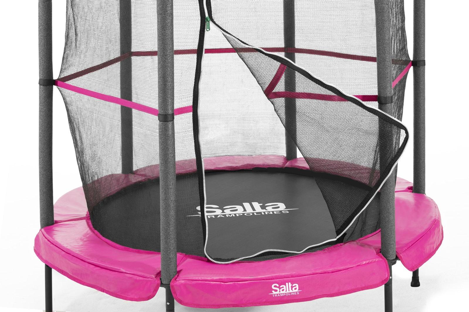 Selected image for SALTA Dečija trambolina sa mrežom Junior roze