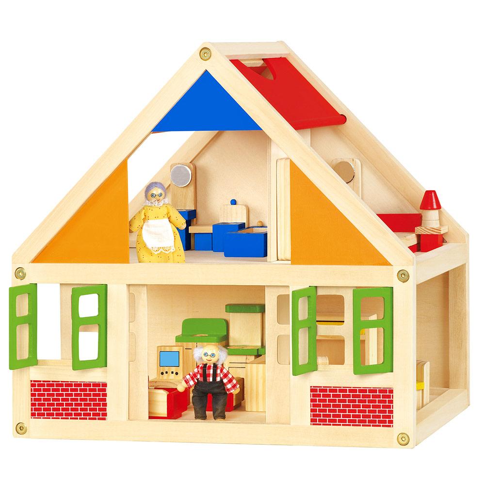 VIGA Drvena kućica za lutke