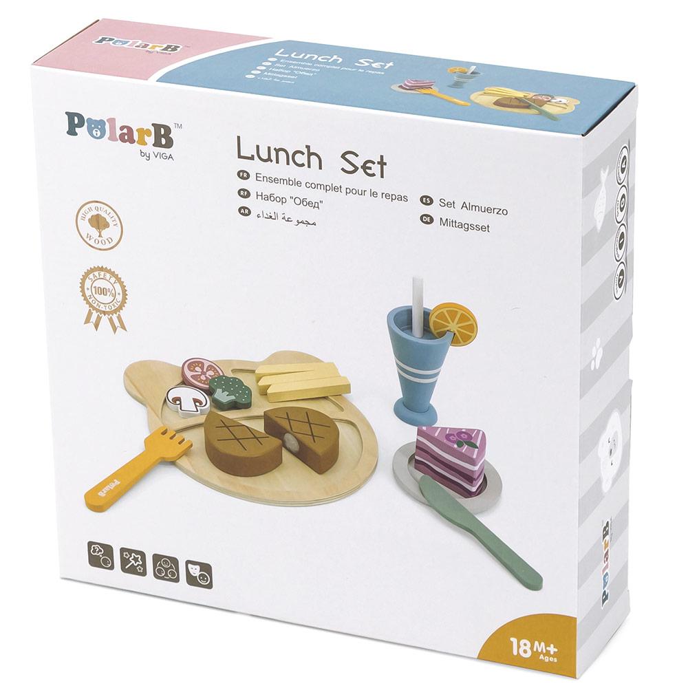 VIGA Polar B Drvena igračka Set ručak