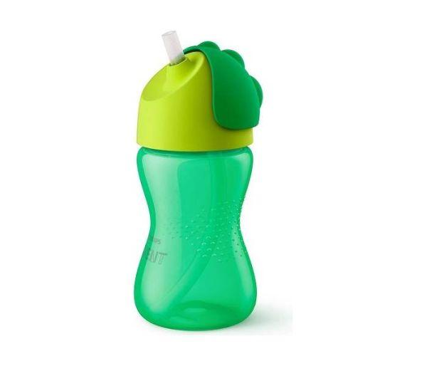 Slike CANPOL Bebi flašica sa slamčicom 300ml 12M+ 1974 zelena