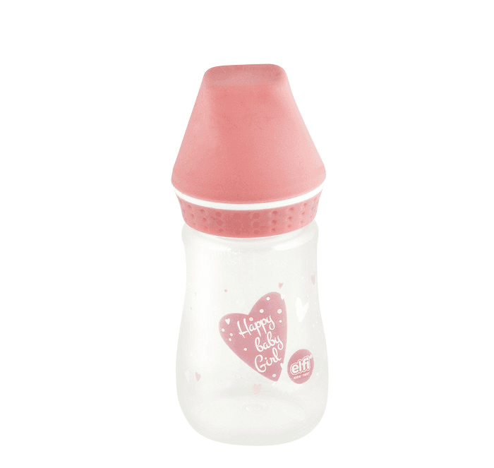 Selected image for ELFI Plastična flašica sa silikonskom cuclom Sweet Baby 125 ml roze