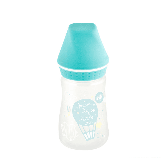 ELFI Plastična flašica sa silikonskom cuclom Sweet Baby 125 ml zelena