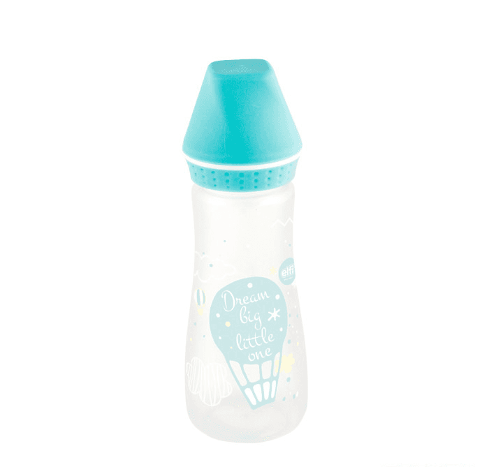 ELFI Plastična flašica sa silikonskom cuclom Sweet Baby 250 ml zelena