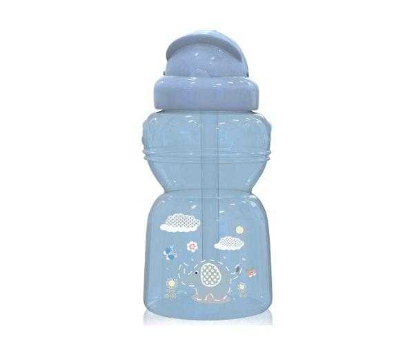 LORELLI Sportska flašica za bebe sa slamčicom Animals 325 ml plava