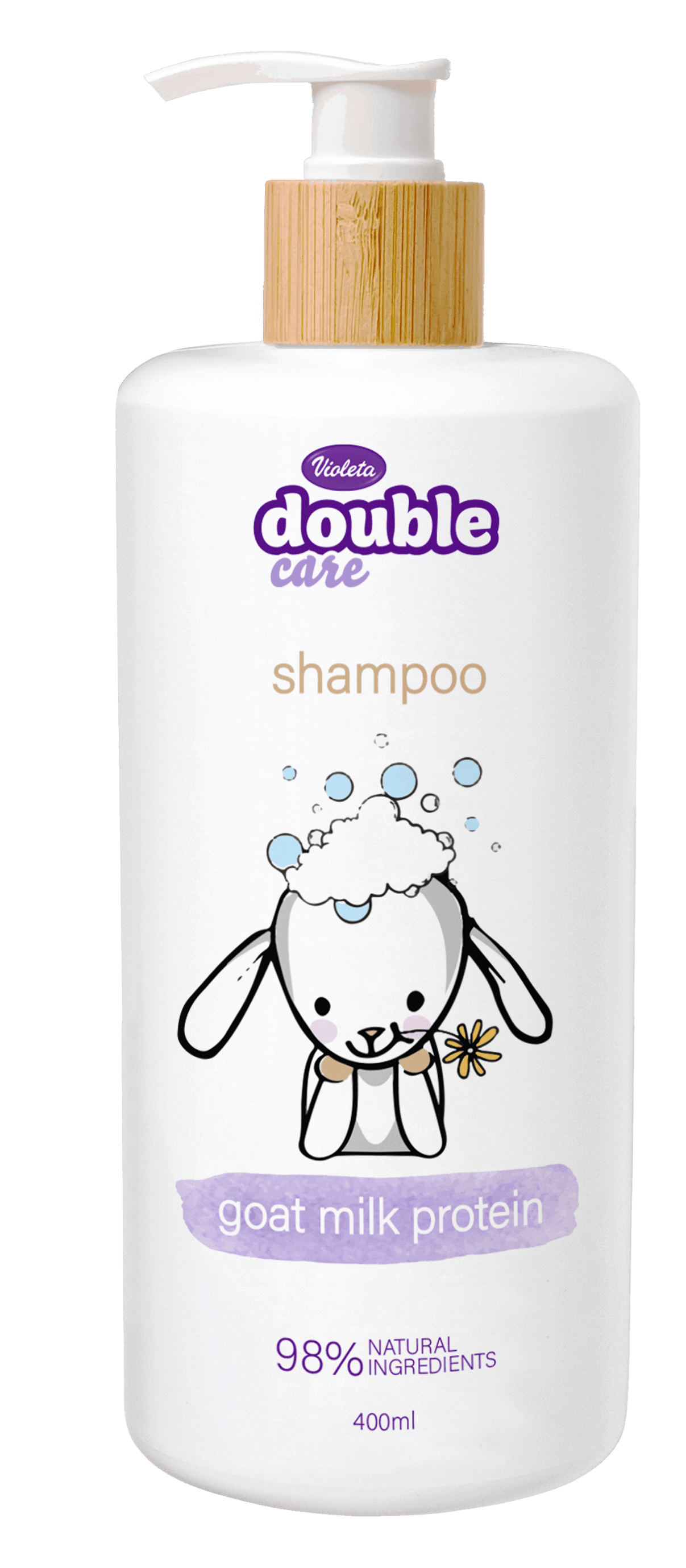 VIOLETA Šampon Baby Double Care 400ml