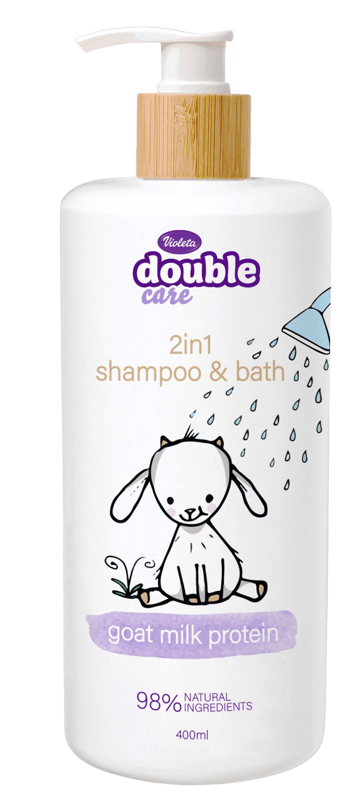 Slike VIOLETA Šampon i kupka 2u1 Baby Double Care 400ml