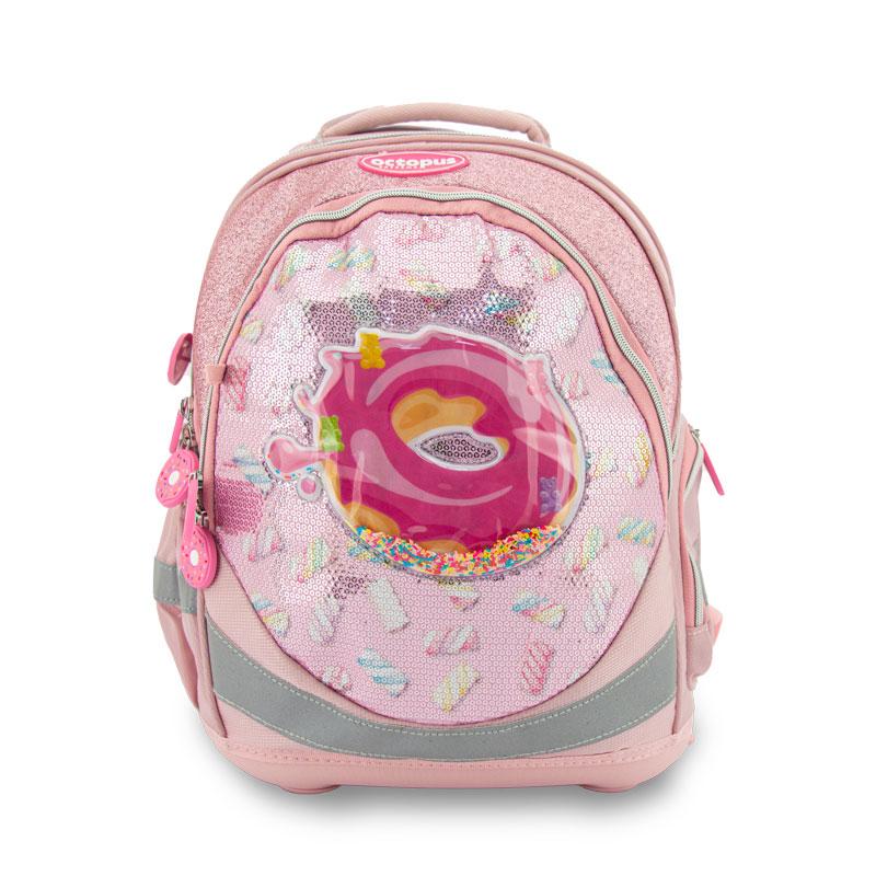 OCTOPUS Anatomska školska torba za devojčice Krofna FET2260 ružičasta