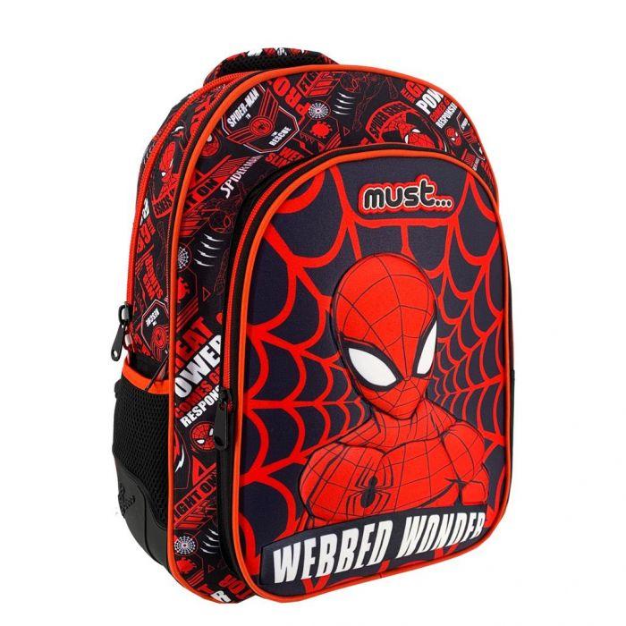 OPTIMUM Školski ranac za dečake Spiderman 500990 crveno-crni