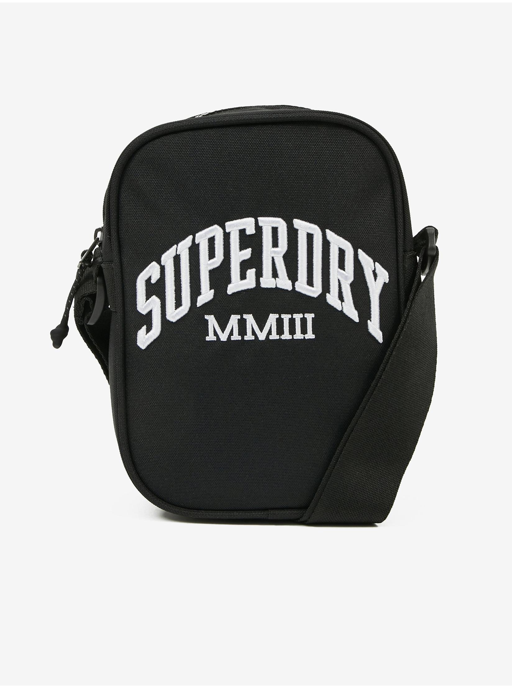 SUPERDRY Muška torbica crna
