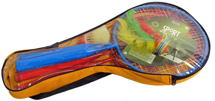 Selected image for DENIS Set za badminton od 4 reketa i 3 loptice crveno-plavi