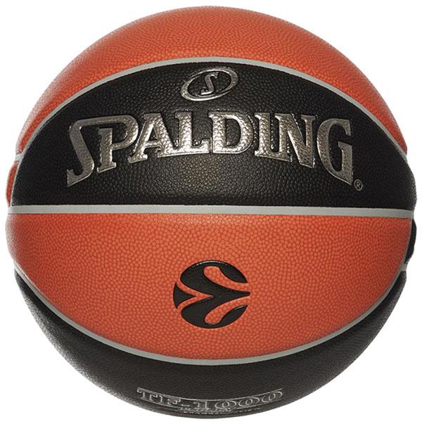 Selected image for SPALDING Zvanična košarkaška lopta evrolige TF-1000 S.7 narandžasto-crna
