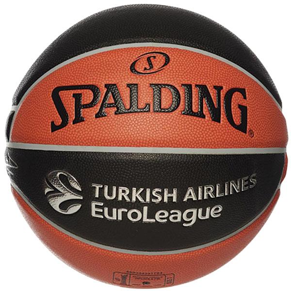 SPALDING Zvanična košarkaška lopta evrolige TF-1000 S.7 narandžasto-crna