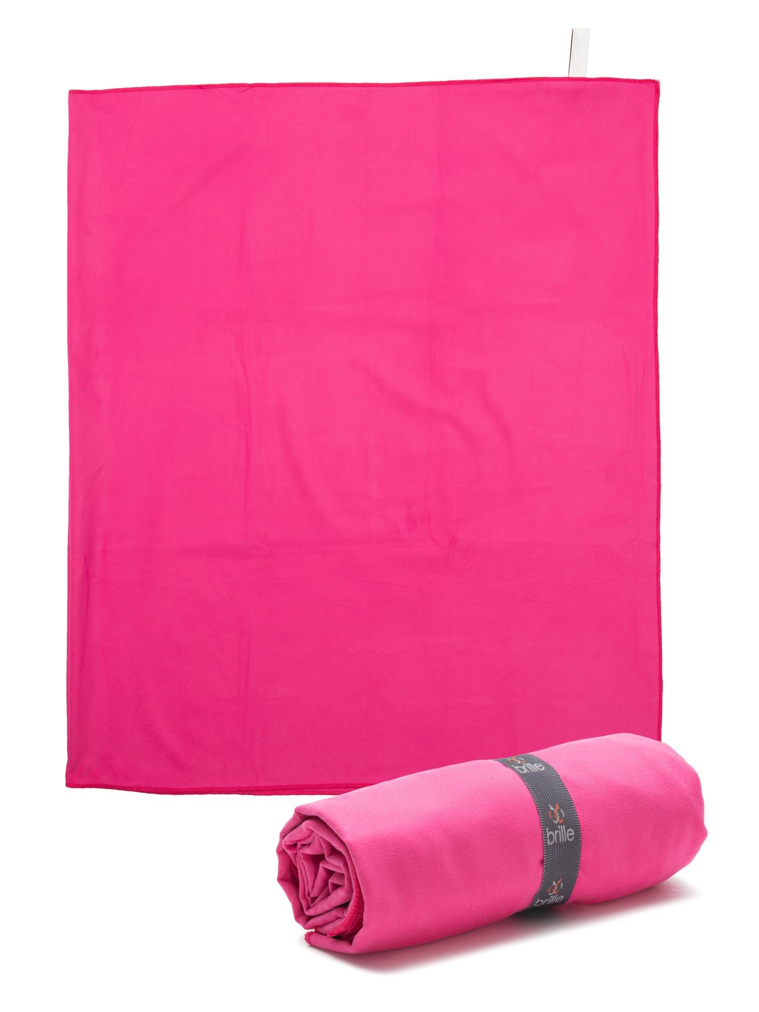 BRILLE Peškir mikrofiber 100x170cm roze