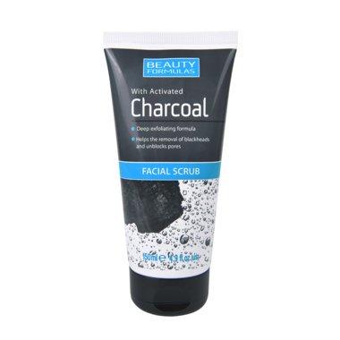 BEAUTY FORMULAS Piling za lice Charcoal 150ml