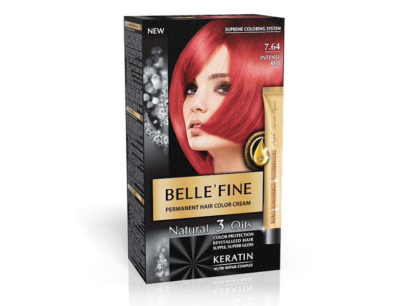 BELLE'FINE Farba za kosu 7.64 Intense Red