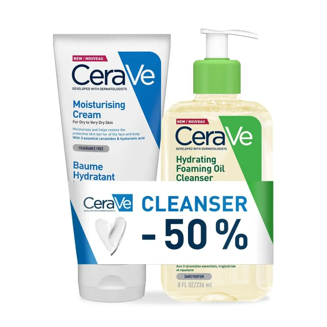 Selected image for CeraVe Set hidrantna krema i hidrantno ulje za čišćenje lica