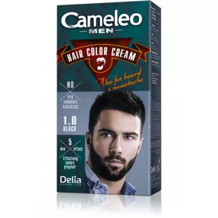 DELIA Krema za bojenje kose, brade i brkova CAMELEO MEN crna 1.0