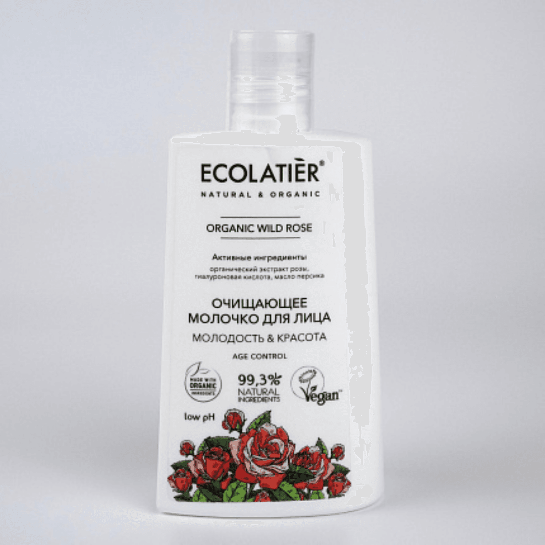 ECOLATIER Mleko za čišćenje lica - serija ORGANIC WILD ROSE 250 ml