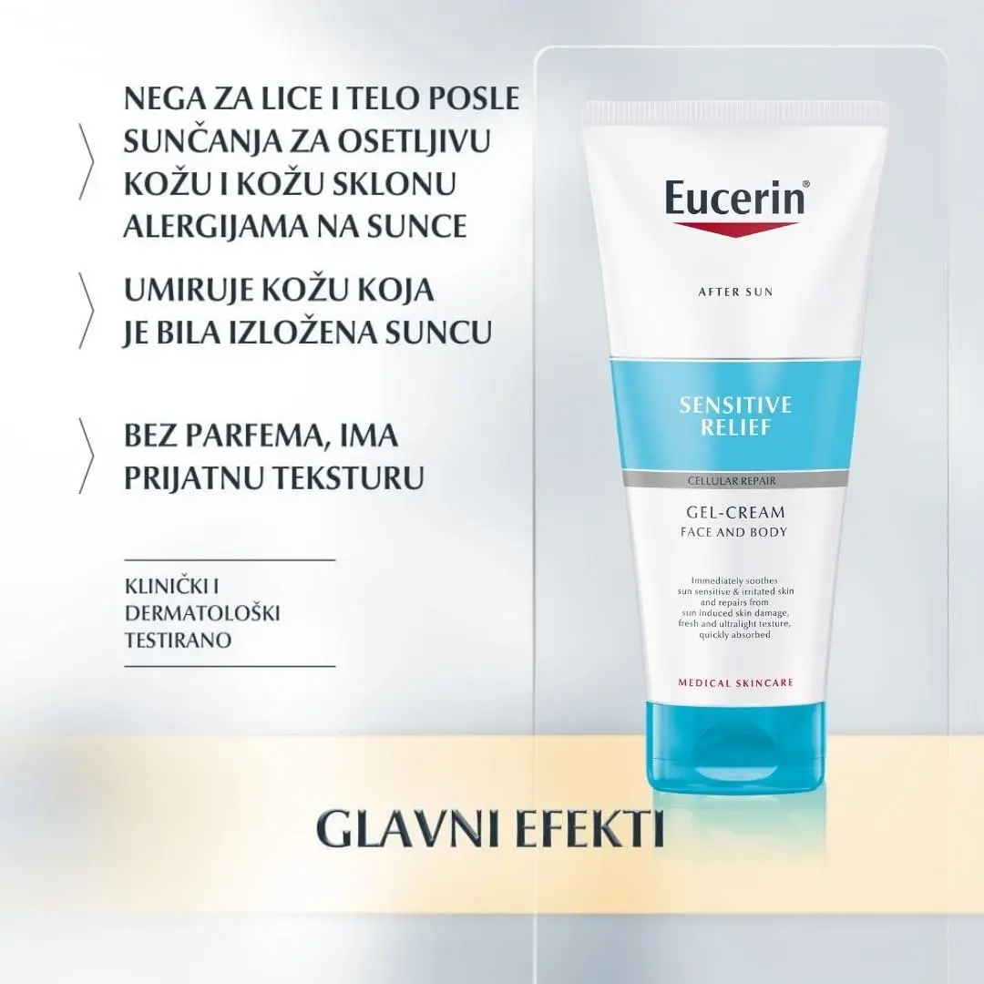 Selected image for Eucerin® After Sun Sensitive Gel Krema 200 mL