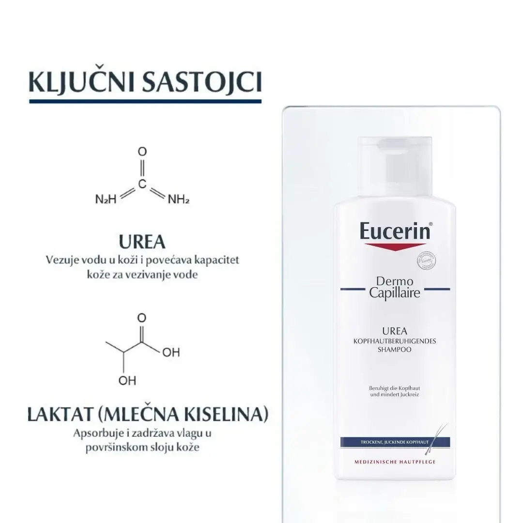 Selected image for Eucerin® Dermo Capillaire Šampon za Suvu Kožu Glave 250 mL