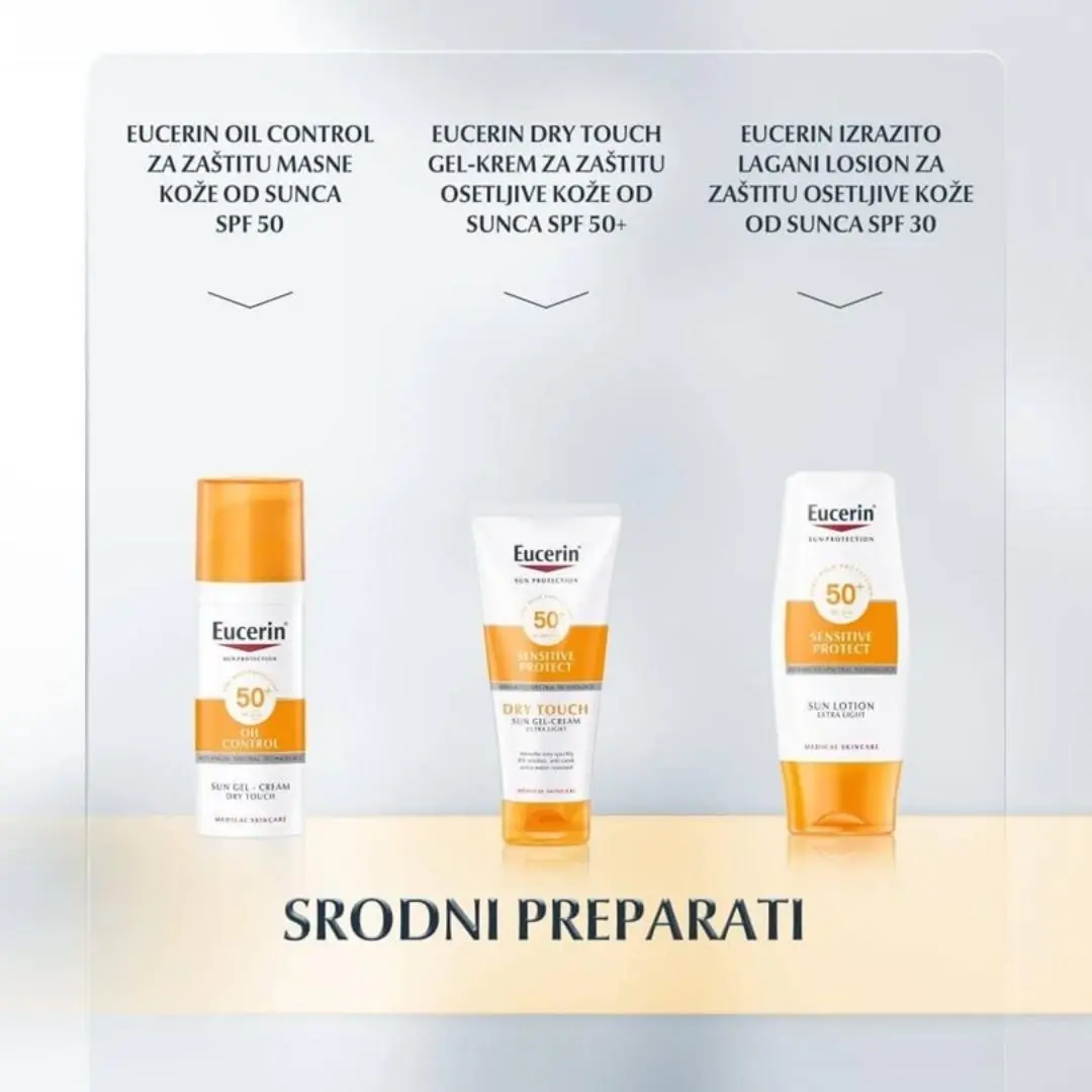 Selected image for Eucerin® Gel-Krem za Zaštitu Osetljive Kože od Sunca SPF30 200 mL