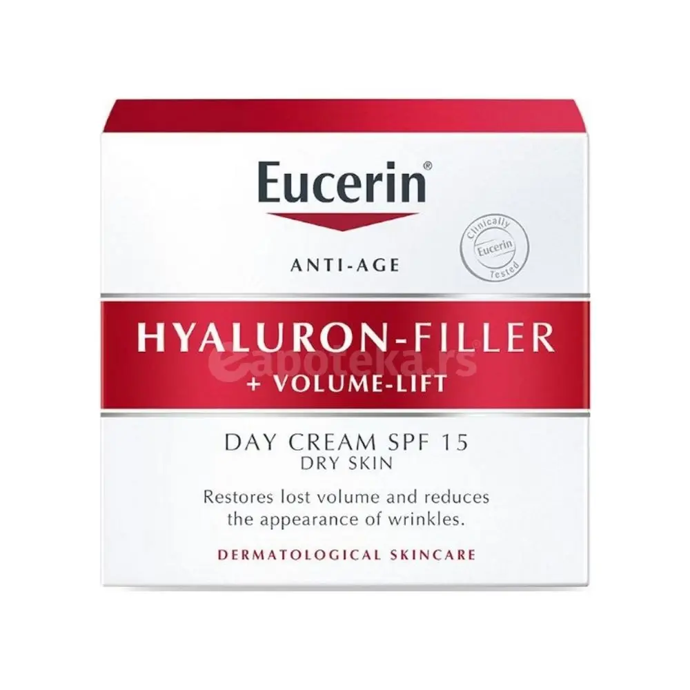 Selected image for Eucerin® HYALURON-FILLER + VOLUME-LIFT za Suvu Kožu SPF15 50 mL