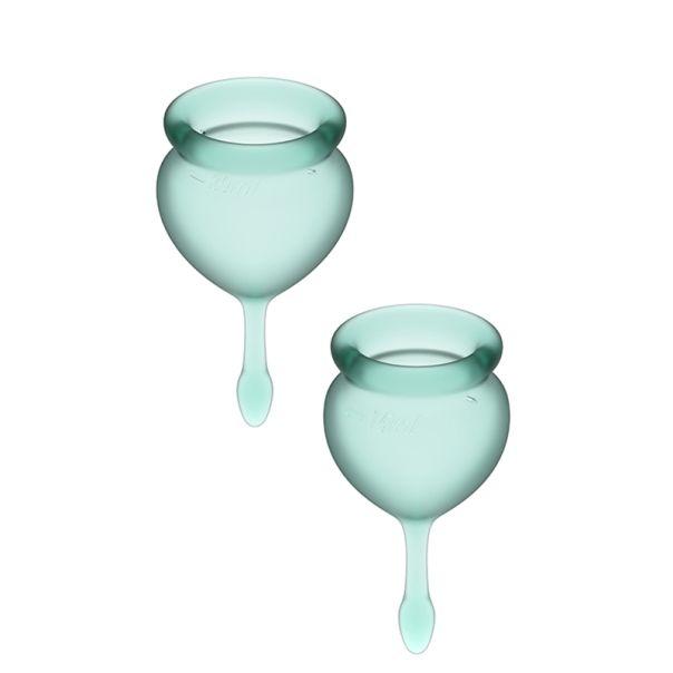 Selected image for Feel Good Menstrualne čašice, 2 komada, Svetlo zelene