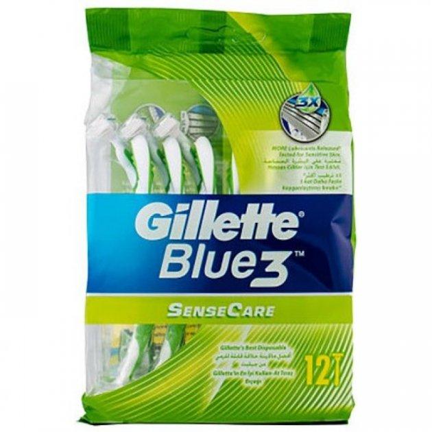 Selected image for GILLETTE Blue 3 Sensitive Brijač za jednokratnu upotrebu 12 komada