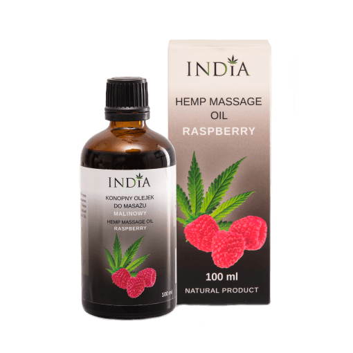 INDIA COSMETICS Masažno ulje sa mirisom maline 100ml