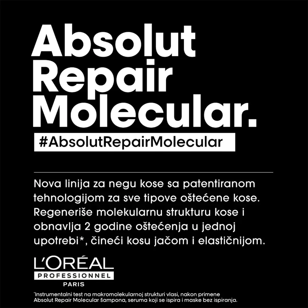 Selected image for L'OREAL PROFESSIONNEL Maska za kosu Absolut Repair Molecular 100ml