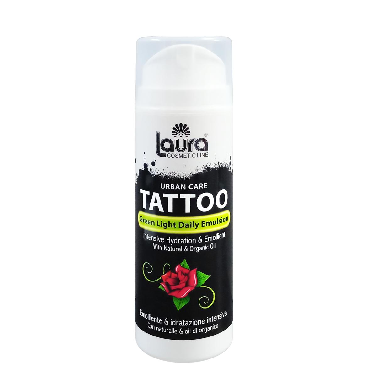 LAURA Emulzija za dnevnu zaštitu tetovaža na koži Urban Care Green Light 150ml