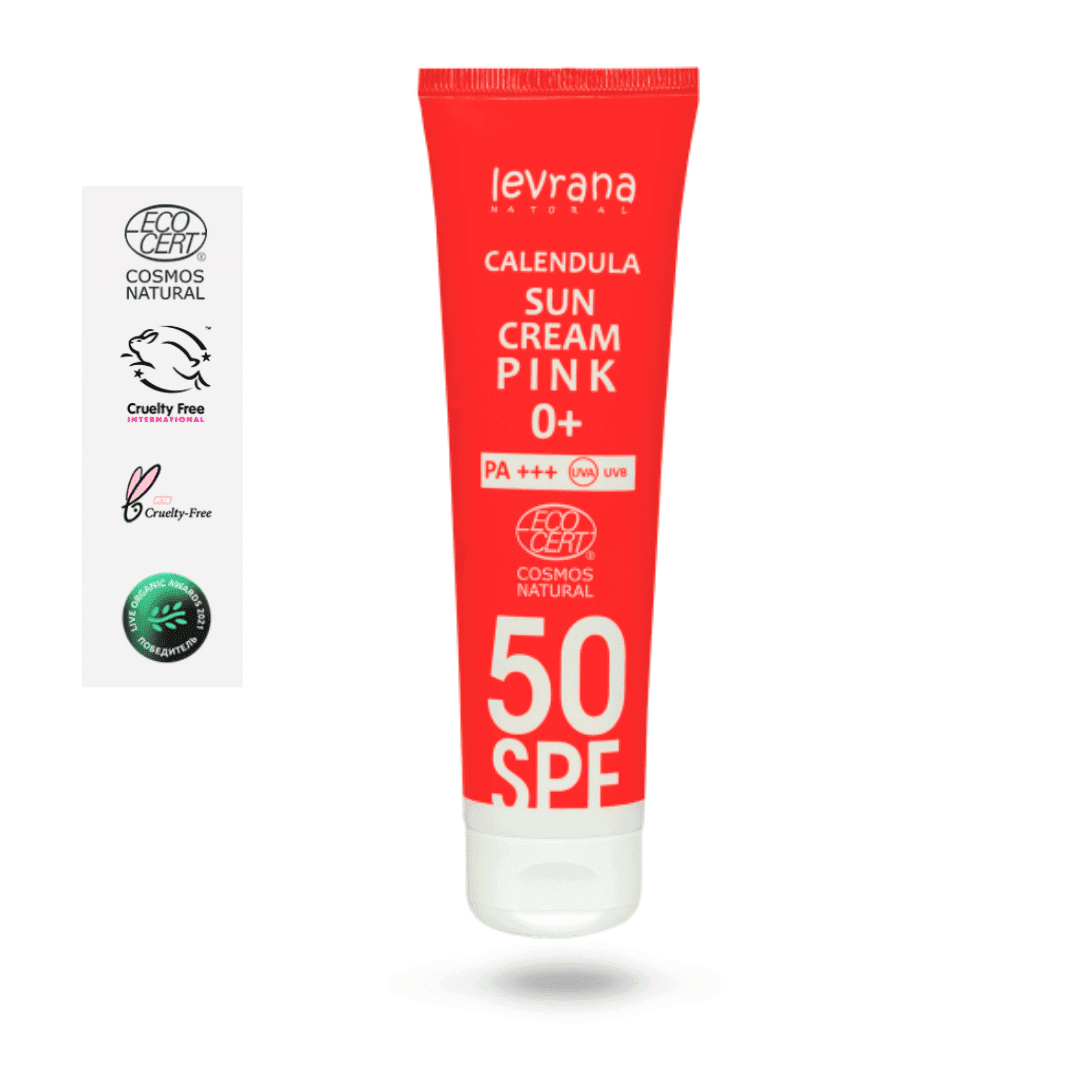 Selected image for Levrana Krema za zaštitu od sunca Neven 50SPF Pink 0+, Za lice i telo, Organic certified,