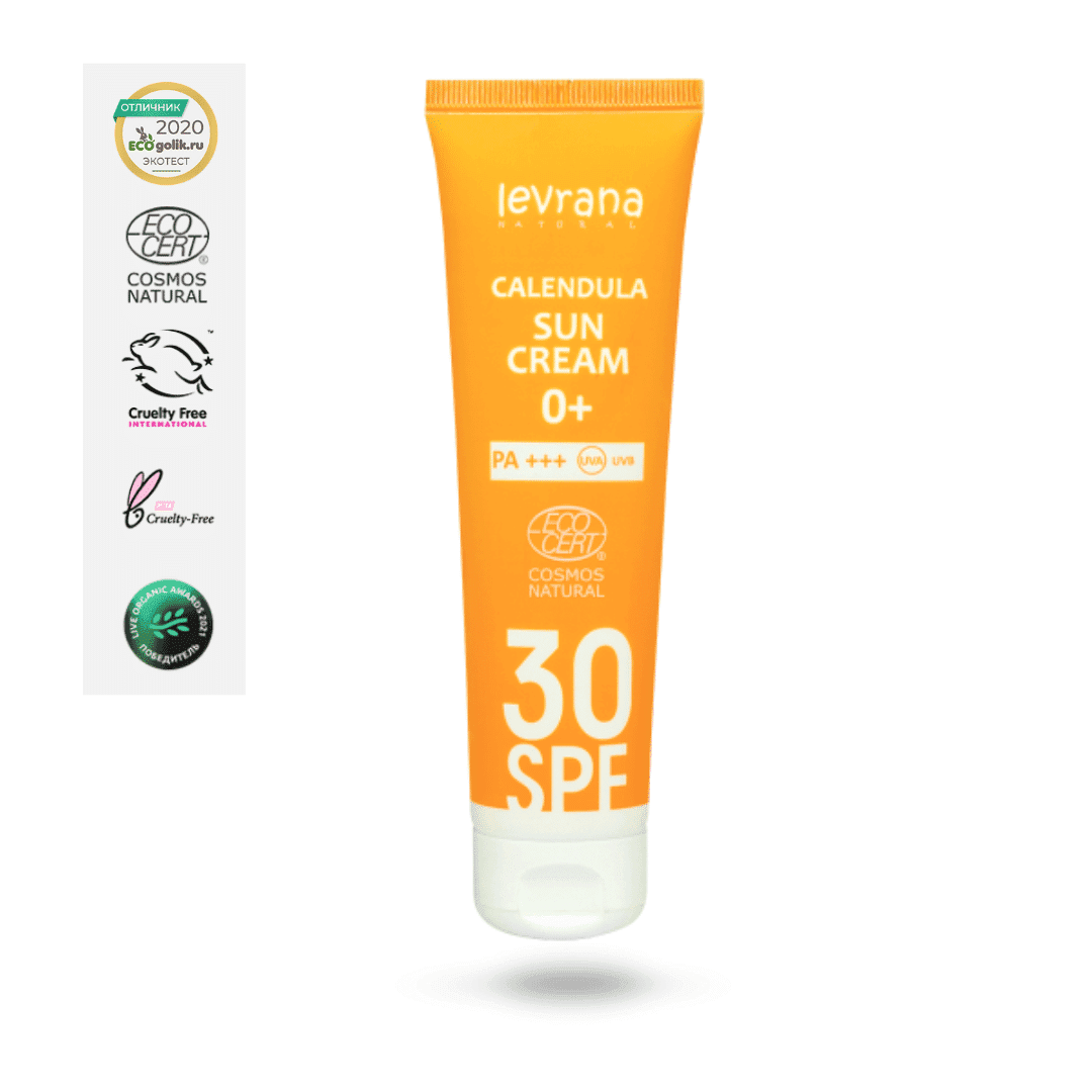 LEVRANA Krema za zaštitu od sunca, za lice i telo Neven 30 SPF 0+ organic certified by Ecocert