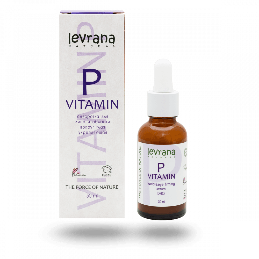 LEVRANA Serum za lice VITAMIN P jačanje Organic certified 30 ml