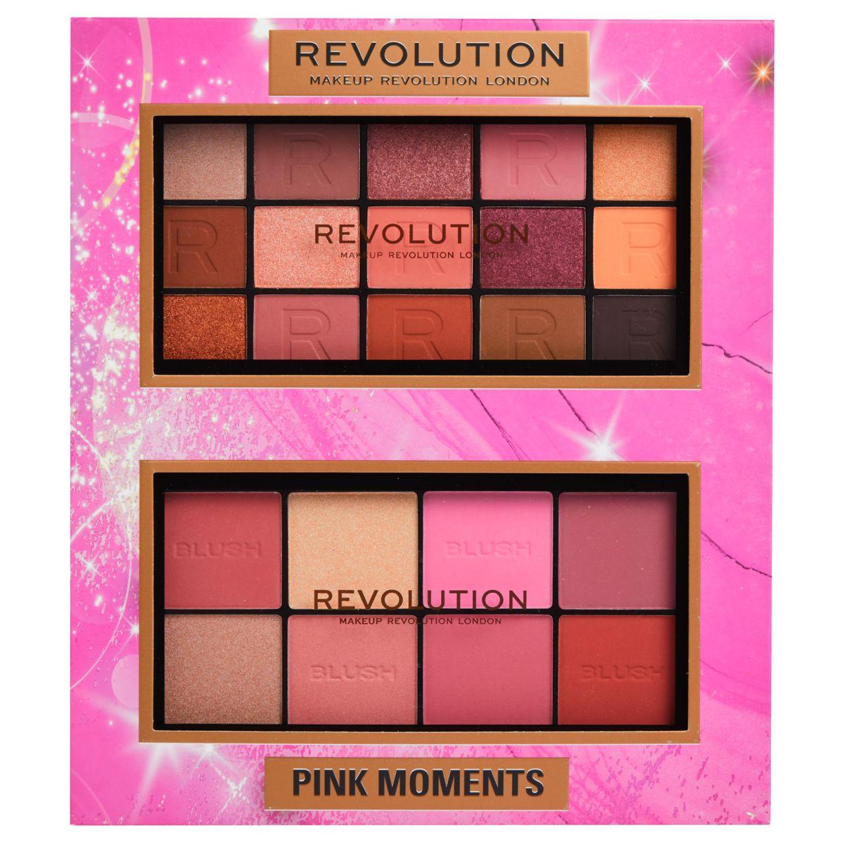 MAKEUP REVOLUTION Set za šminkanje, Pink Moments, 2 proizvoda
