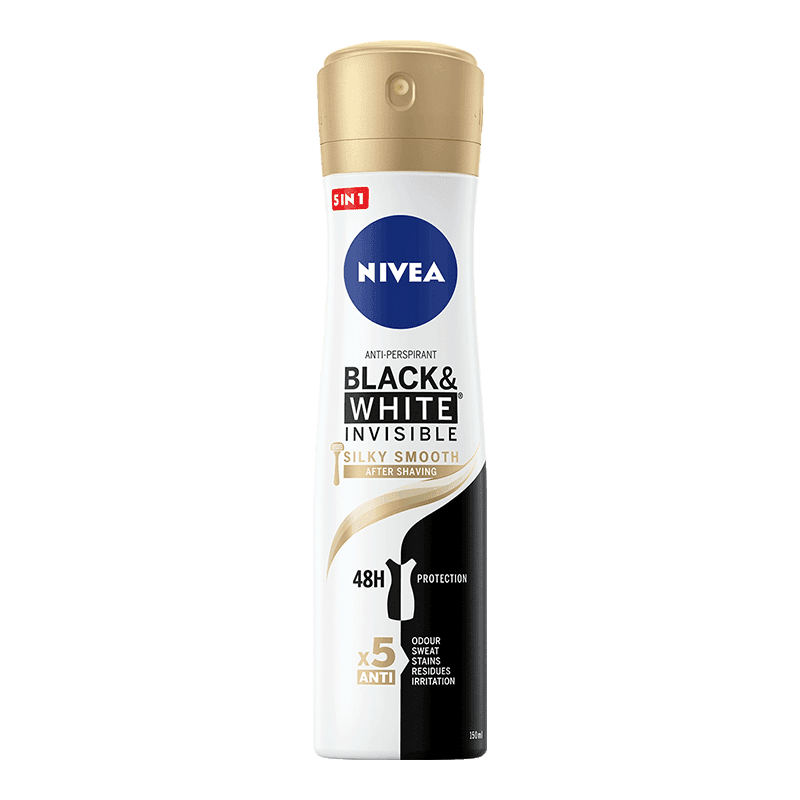 NIVEA Ženski dezodorans Black & White Invisible Silky Smooth 150 ml