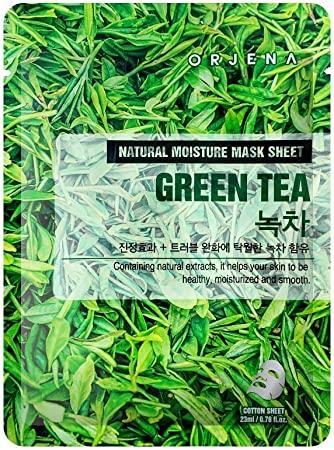 ORJENA Sheet maska za hidrataciju lica Zeleni čaj Natural Moisture