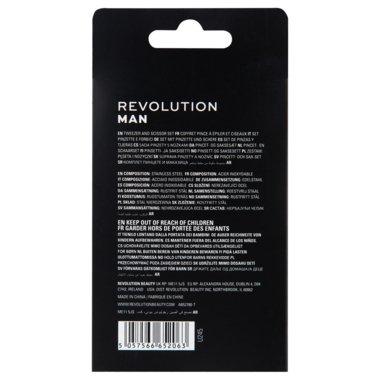 Selected image for REVOLUTION MAN Kozmetički set za muškarce Nose Sciccors & Tweezwe crni