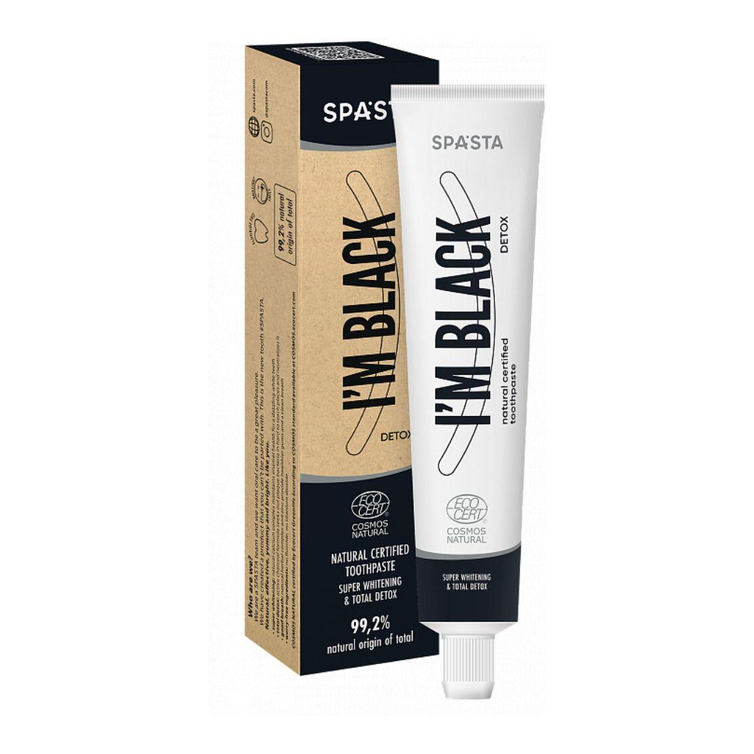 SPASTA Organska pasta za zube - Super izbeljivanje i kompleksni detoks I'M BLACK 75 ml