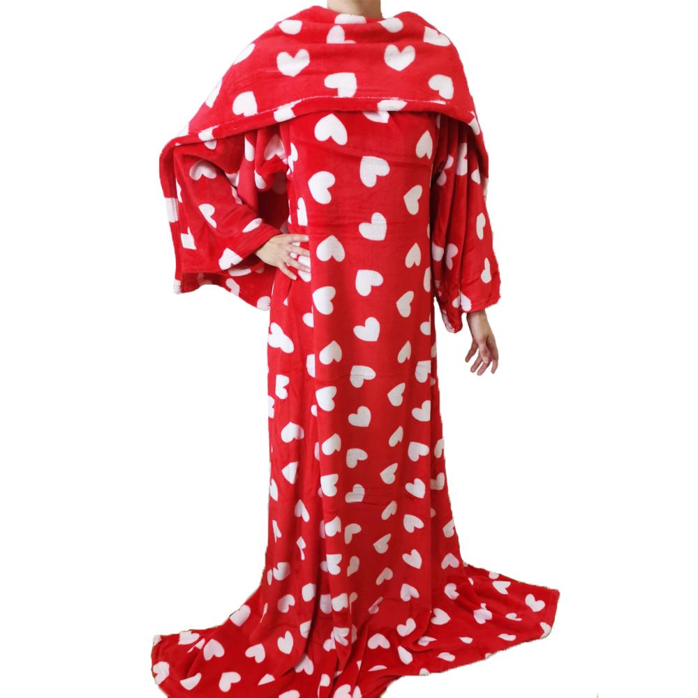 Selected image for Ćebe za obući sa srcima crveno-belo