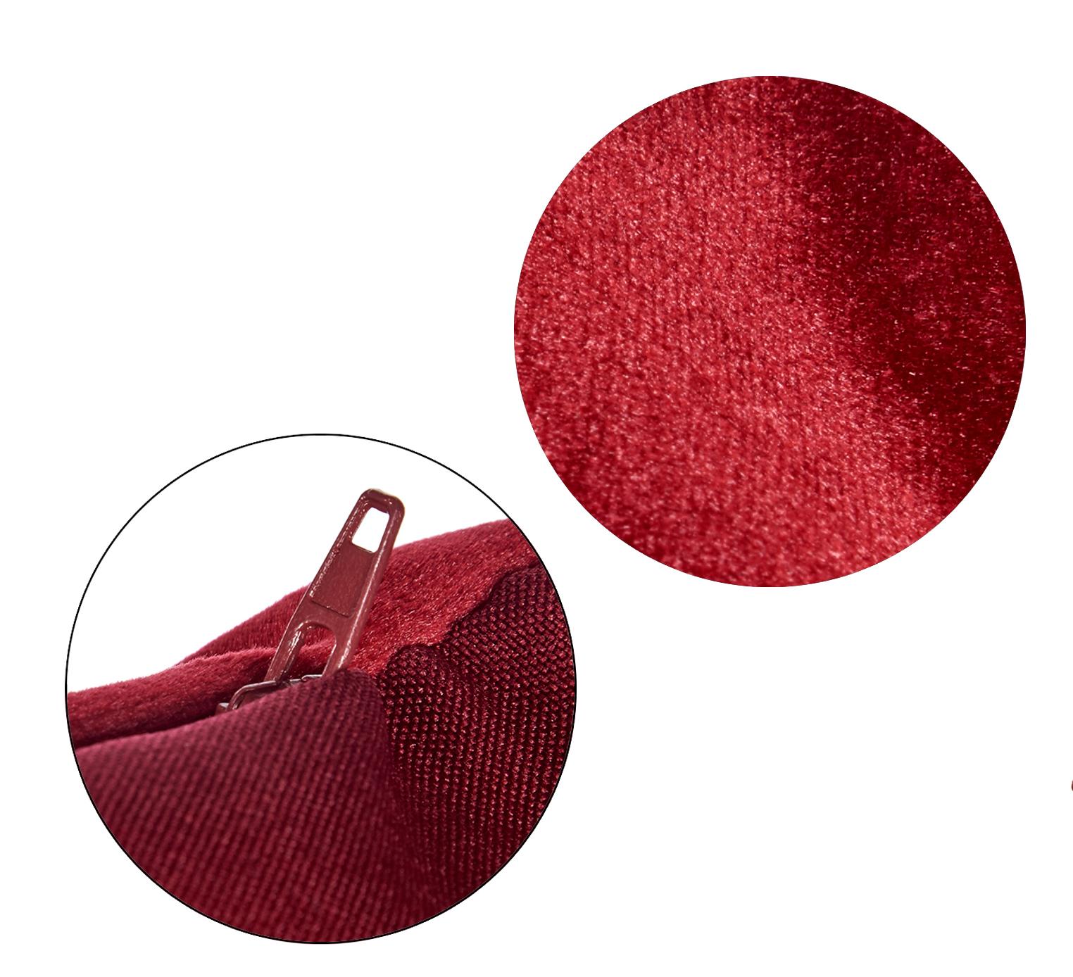 Slike GIFTDECOR Ukrasni somotni jastuk 60x60 crveni