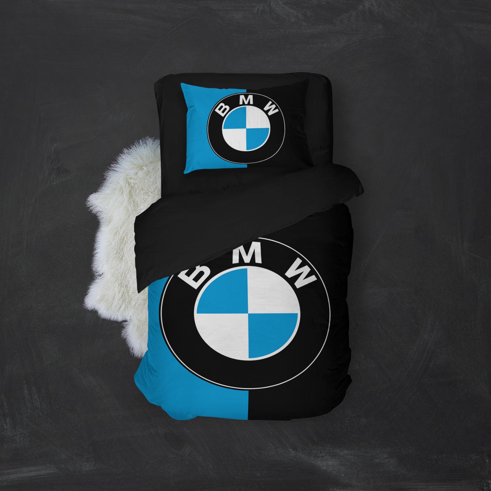 MEY HOME Posteljina BMW 3D 160x220 cm crno-plava