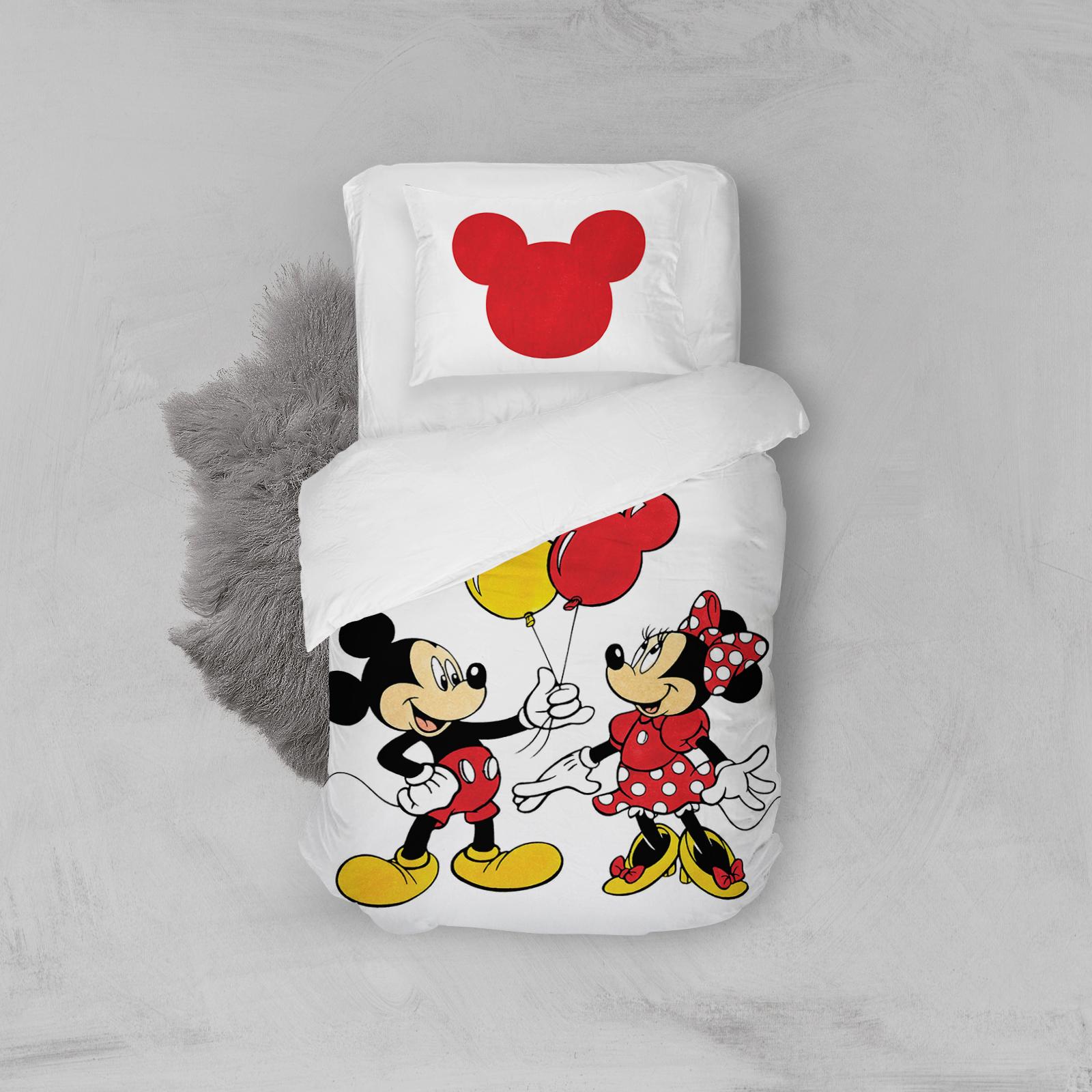MEY HOME Posteljina Mickey & Minnie 3D 160x220 cm bela
