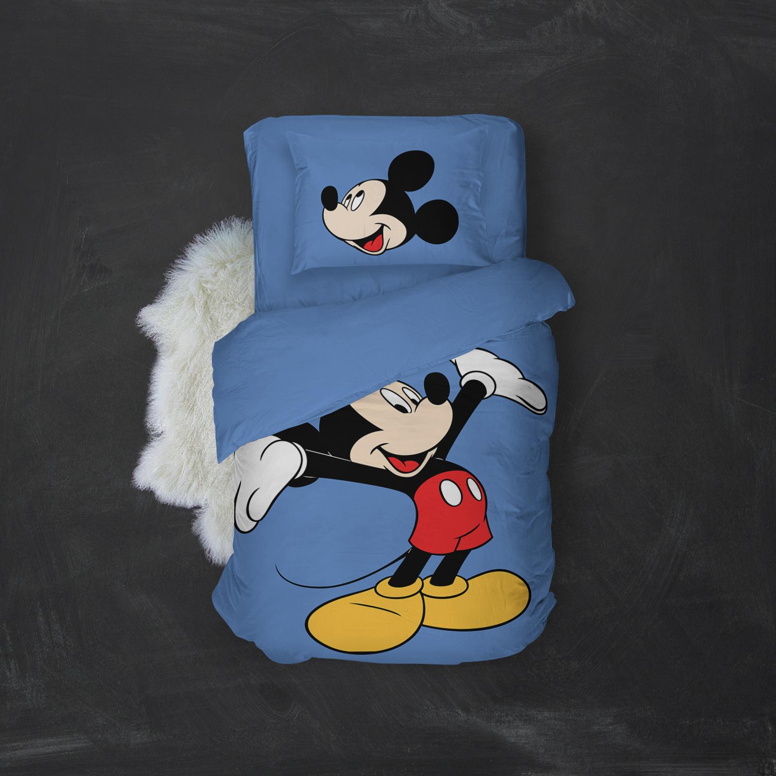MEY HOME Posteljina Mickey Mouse 3D 160x220cm plava